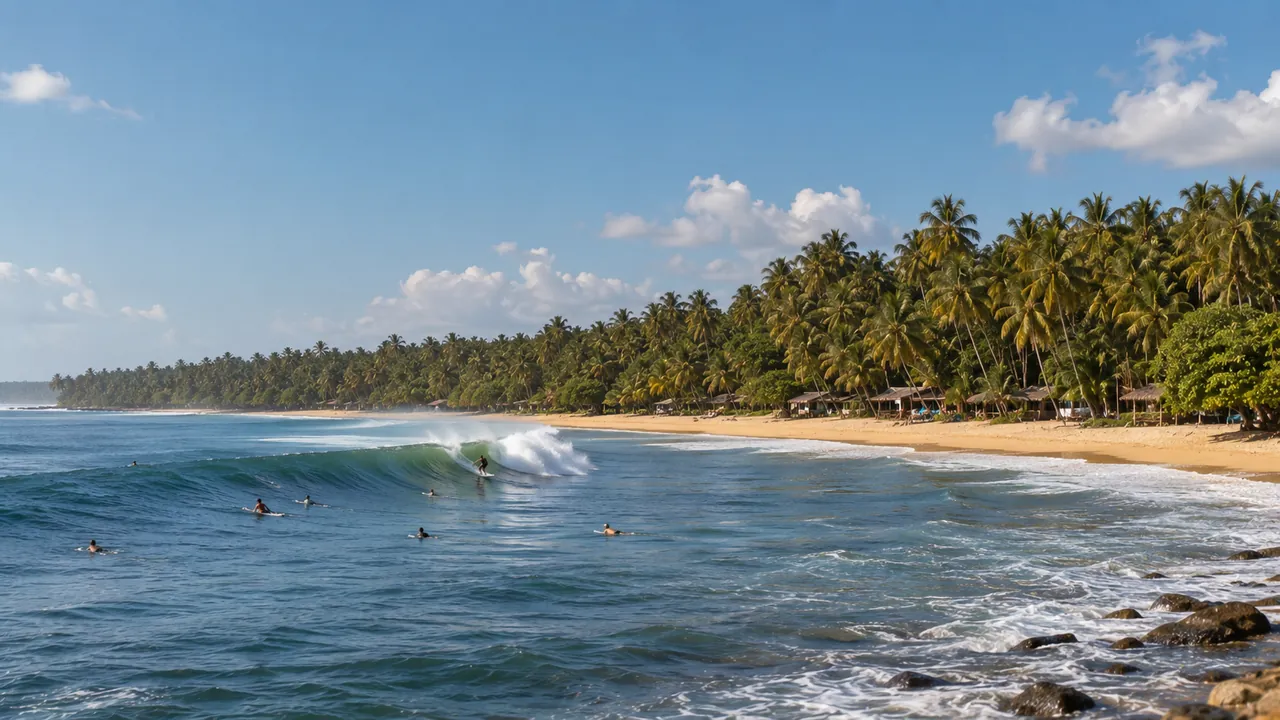 Surfing in Sri Lanka