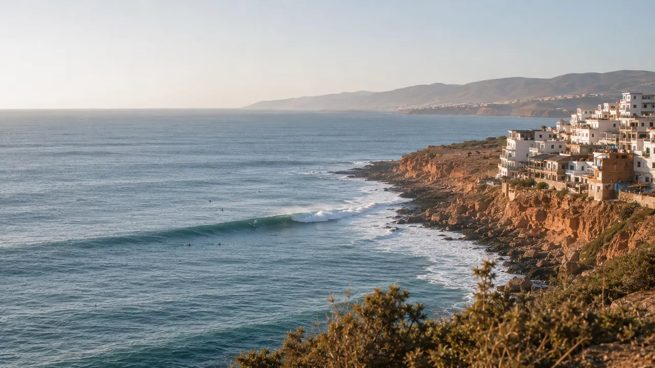 Surfing in Imsouane